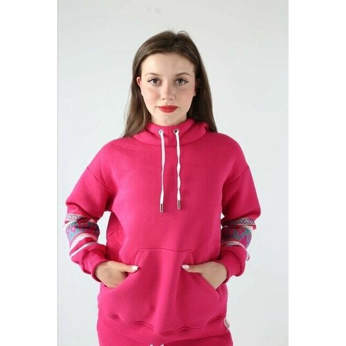 фото Худи bird russian mood, размер 42-44, розовый