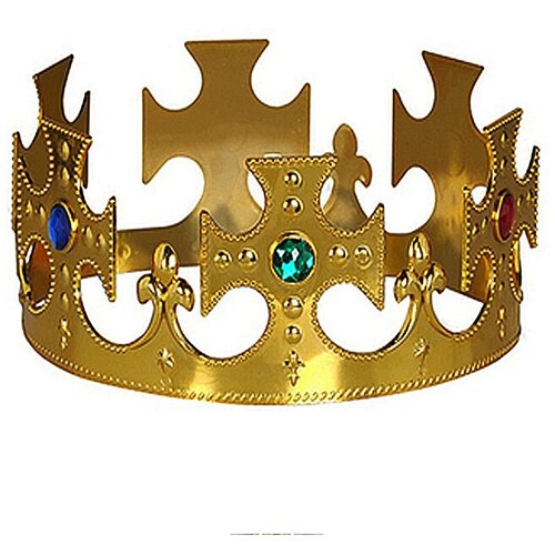 фото Корона королевская карнавальная пластик крестовой узор маски - карнавал