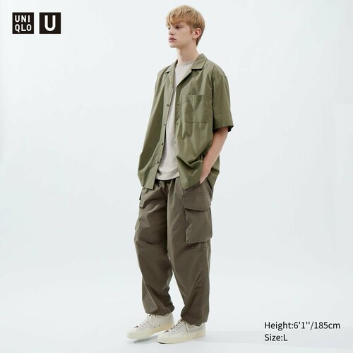 Брюки Uniqlo, размер L, зеленый