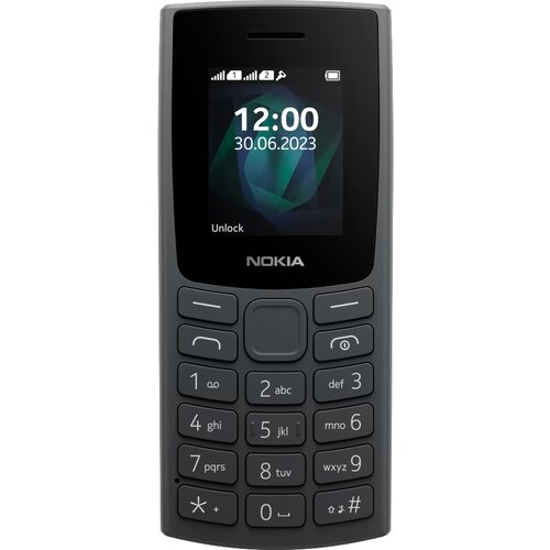 Телефон Nokia 105 (2023) Global для РФ, 2 SIM, древесный уголь кнопочный телефон nokia 105 ta 1557 dual sim eac cyan