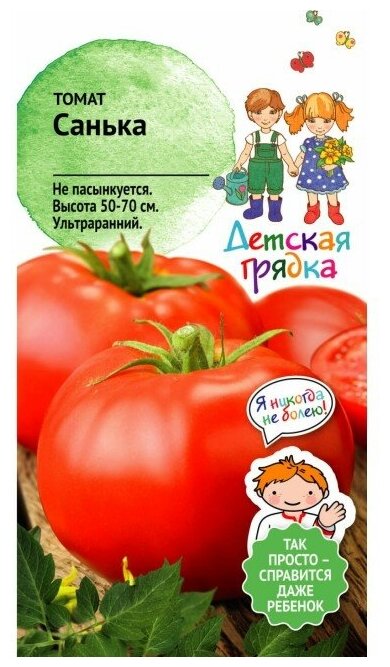 Томат Санька 0,1 г ДГ / семена томатов для посадки / помидор для открытого грунта / для балкона дома теплицы сада / овощей / черри балконные
