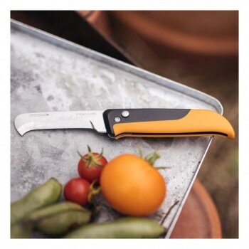 Нож садовый Fiskars K80 черный/оранжевый (1062819) - фотография № 4
