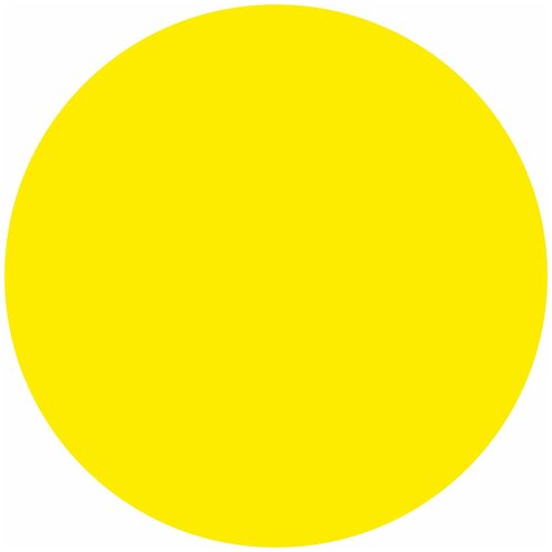 Наклейка "Желтый круг для слабовидящих"