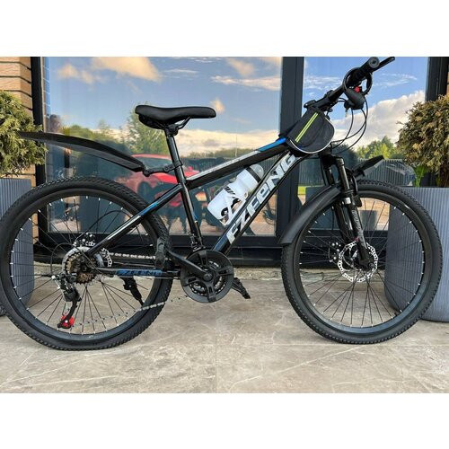 Велосипед FZFENG 26 колёса подростковый облегченная сталь Прогулочный Спортивный сине-черный 1510000₽