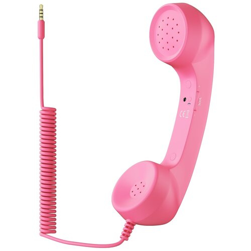 Ретро трубка для смартфона GSMIN Retro (Розовый)