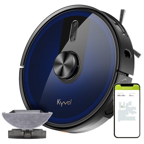 Робот-пылесос Kyvol D7L20 умный пылесос для дома с лазерной навигацией работает с Алисой для сухой и влажной уборки виртуальные стены 1690000₽