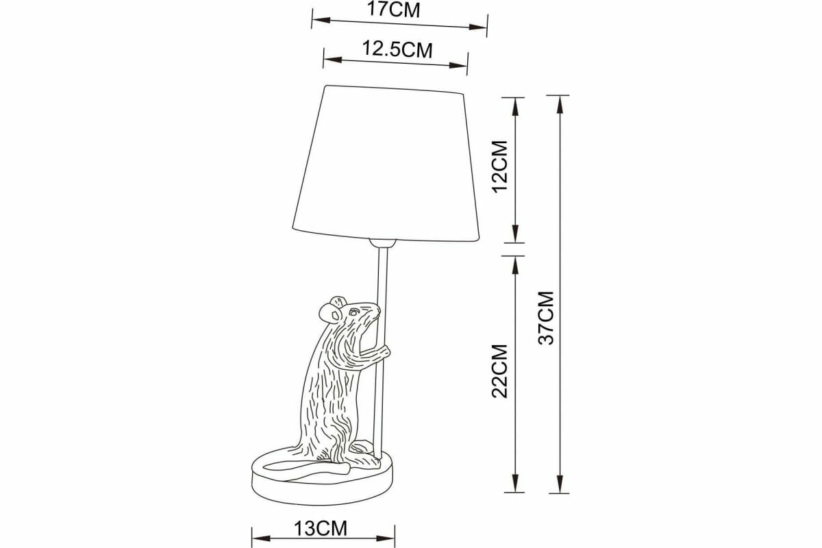 Лампа декоративная Arte Lamp Gustav A4420LT-1GO, E14, 40 Вт, черный - фотография № 12