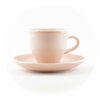 Кофейная пара (чашка и блюдце) RISE 70 мл розовая - изображение