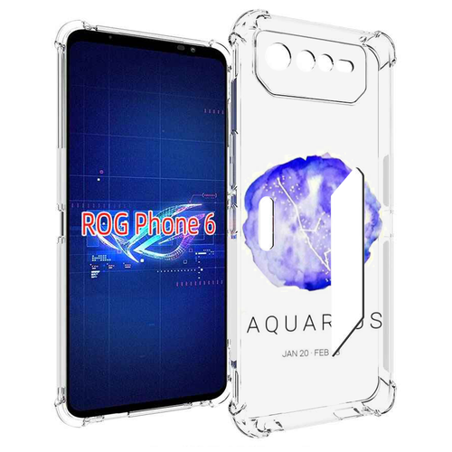 Чехол MyPads знак зодиака водолей 5 для Asus ROG Phone 6 задняя-панель-накладка-бампер