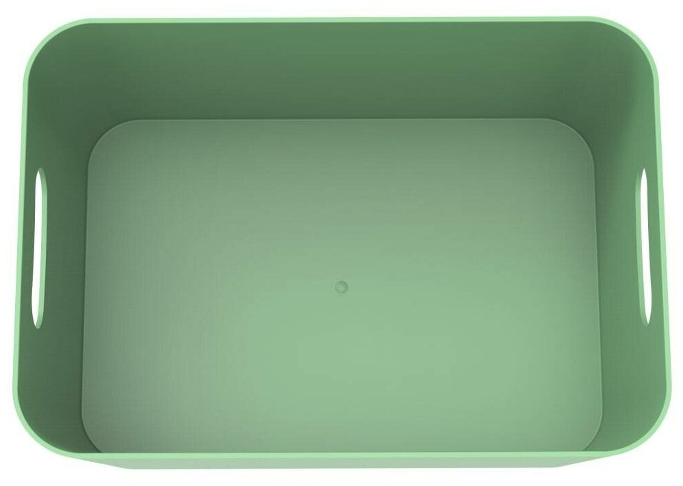 Органайзер для хранения Berossi 16x13x23 см 2.4 л пластик цвет зеленый - фотография № 2