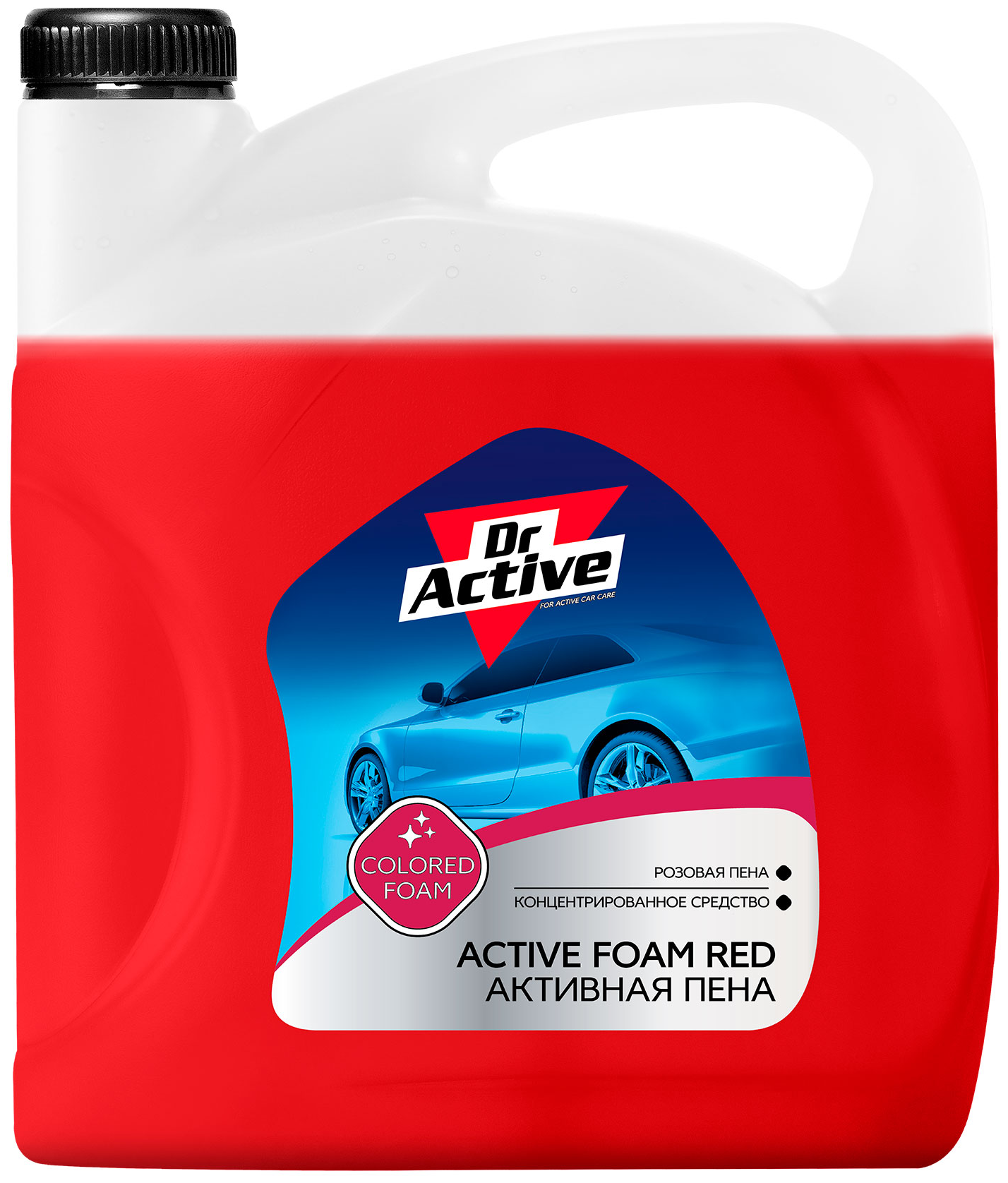 Автошампунь Dr. Active "Active Foam Red" для бесконтактной мойки автомобиля, концентрат 5,8 кг