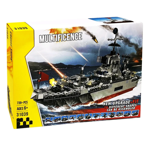 фото Конструктор/ техник/ криэйтор/ военный корабль крейсер 13 в 1/ 739 деталей toys