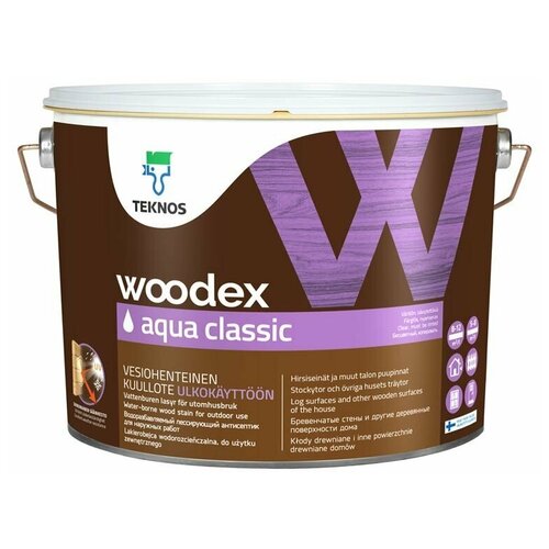 WOODEX AQUA CLASSIC лессирующий антисептик 0.9 л