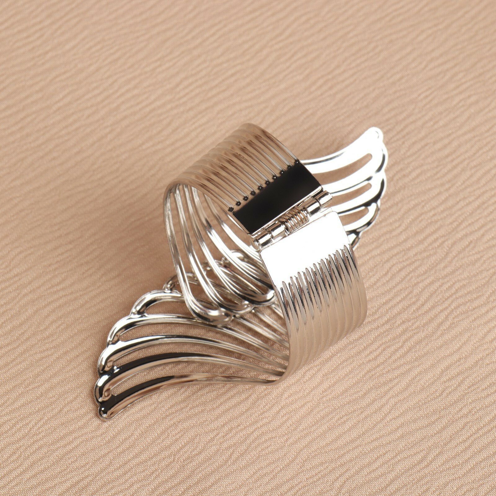 Подхват для штор «Крылья», d = 6 × 10 см, цвет серебряный - фотография № 4