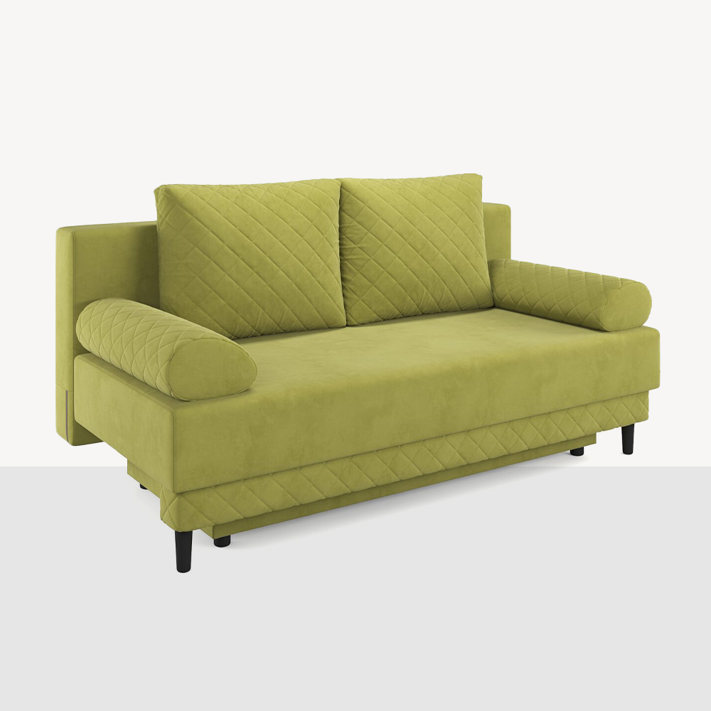 Прямой диван-кровать Хилтон-2 Pure-20, еврокнижка, 195х97х95см