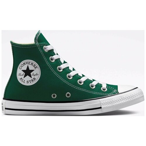 фото Кеды converse chuck taylor all star, демисезон/лето, высокие, размер 8.5us (42eu), зеленый
