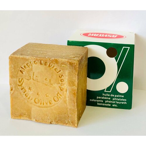 Мыло алеппское оливковое натуральное ASHTAR c 22% лаврового масла