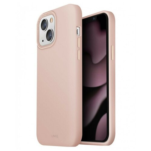 Чехол Uniq Lino для iPhone 13 розовый чехол uniq lino для iphone 13 розовый