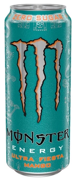 Энергетический напиток Monster Energy Ultra Fiesta со вкусом ароматного манго (Польша), 500 мл (6 шт) - фотография № 2