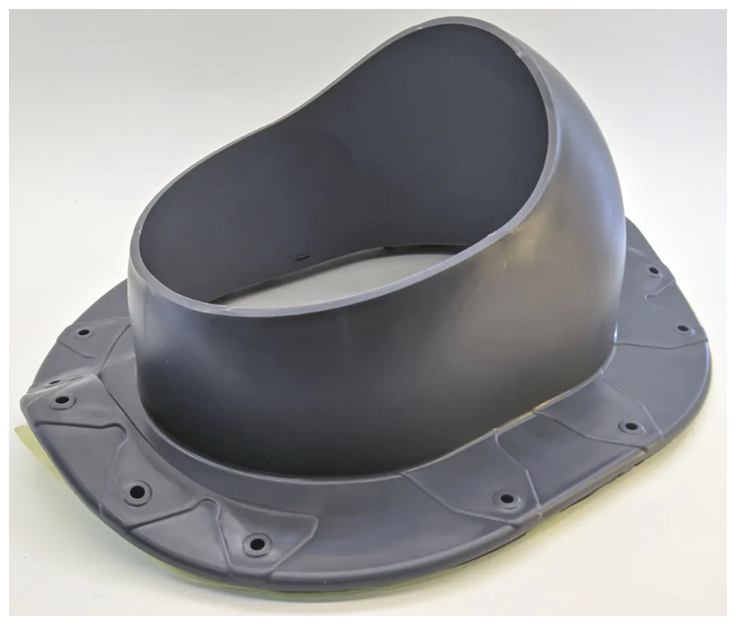 фото Проходной элемент для металлочерепицы Монтеррей, ТАТПОЛИМЕР TP-87/ S (серый)