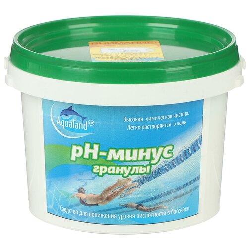 Регулятор pН-минус Aqualand, гранулы, 1 кг