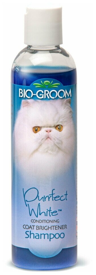 Bio-Groom Purrfect White Shampoo кондиционирующий шампунь для кошек белого и светлых окрасов - 237 мл