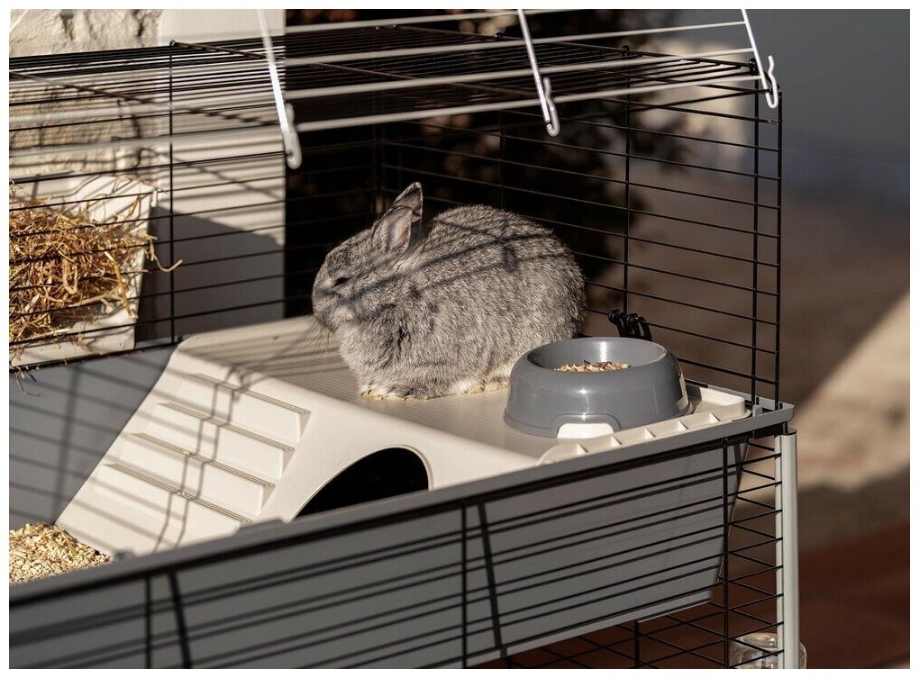 Ferplast клетка RABBIT 100 DOUBLE двухэтажная для кроликов (95х57х93 см) - фото №12