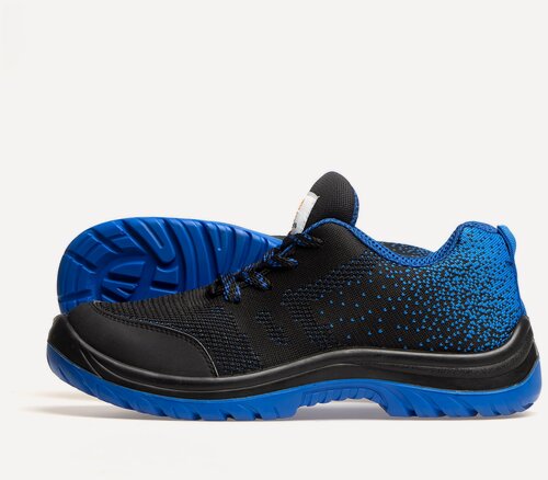 Изображение товара Рабочие кроссовки Балтобувь, мужские, композитный подносок, размер 43, летние, чёрные, с синей отделкой