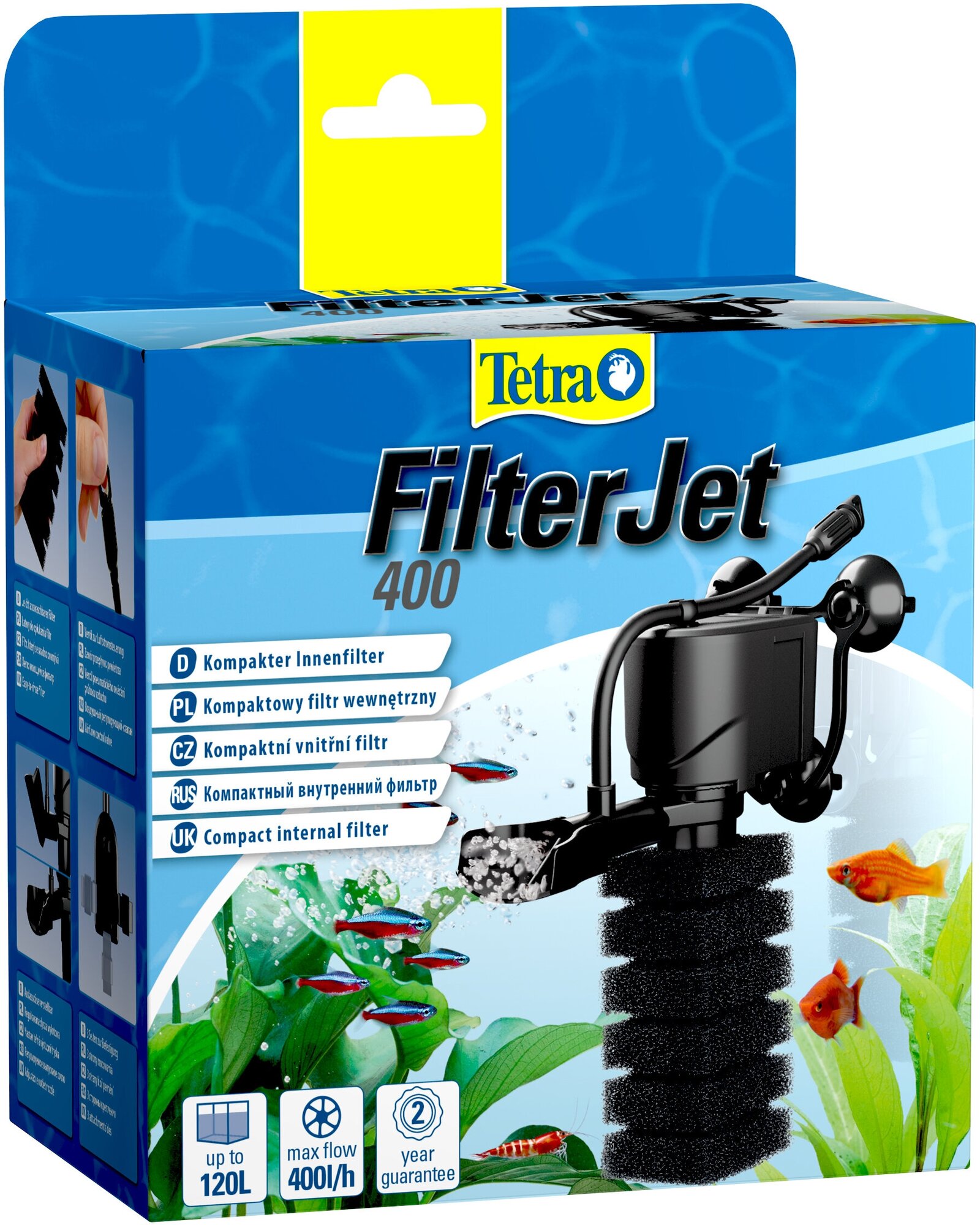 Внутренний фильтр Tetra FilterJet 400 для аквариумов 50-120 л