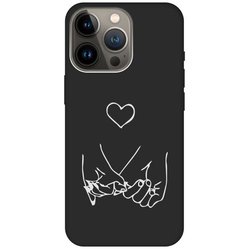 Силиконовый чехол на Apple iPhone 13 Pro / Эпл Айфон 13 Про с рисунком Lovers Hands W Soft Touch черный чехол книжка на apple iphone 13 эпл айфон 13 с рисунком lovers hands w бордовый