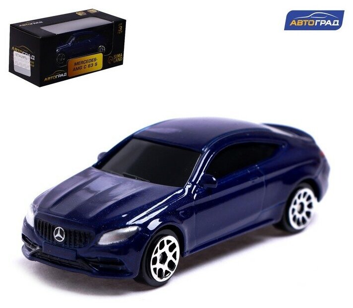 Автоград Машина металлическая MERCEDES-AMG C63 S COUPE, 1:64, цвет синий