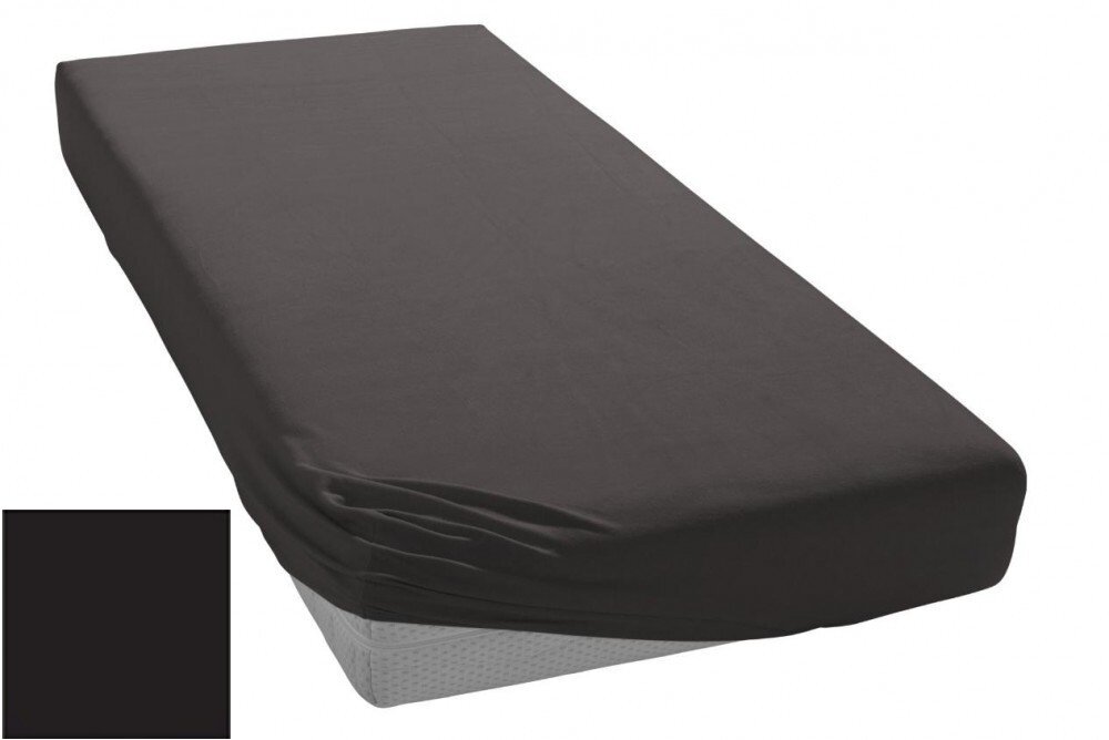 фото Простыня трикотажная 140-160x200 Elegante 8000 черная