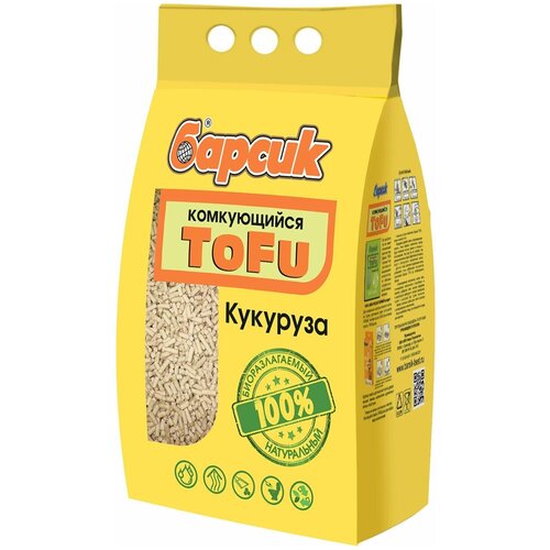 Наполнитель Барсик TOFU Кукурузный 4,54л (2,3кг)