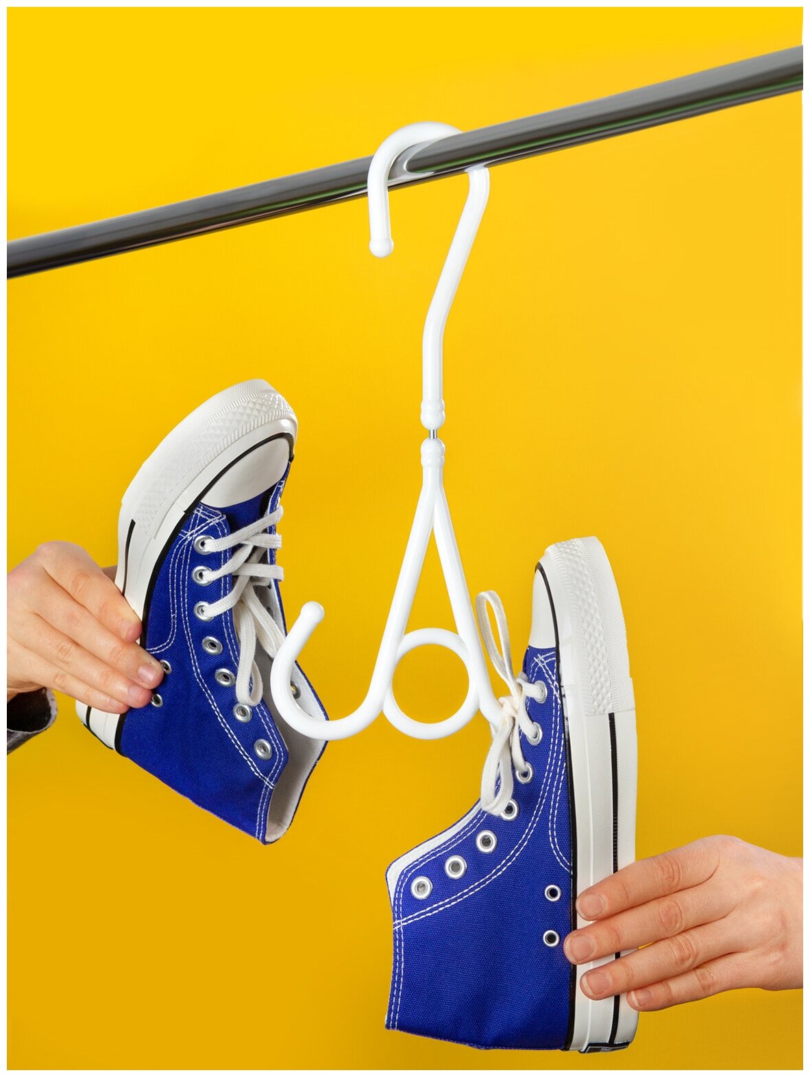 Крюк универсальный навесной / вешалка для сушки обуви 30,2*16*0,9 см Pony Kasei - фотография № 4