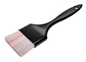 фото Harizma, Кисть для окрашивания волос с ультратонкой щетиной, широкая, черная