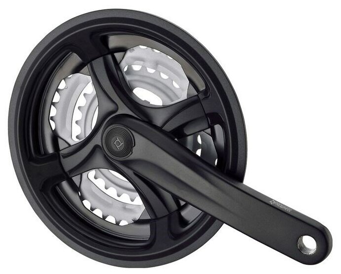 Система Prowheel TY-CM99, 3x8/3x7 скоростей, 28-38-48T, 175 мм, черная, MTB