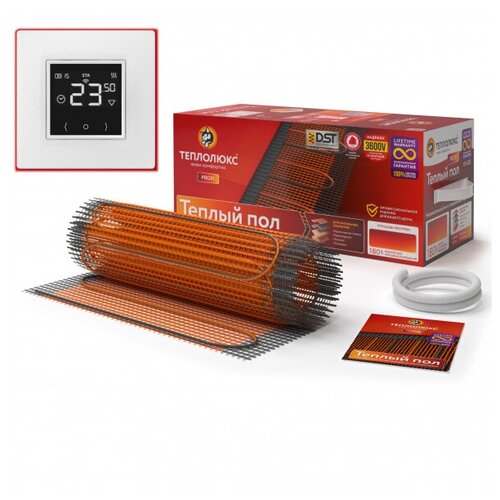 Комплект теплого пола под плитку ProfiMat-450Вт 25м2 c терморегулятором Теплолюкс EcoSmart 25 15745₽