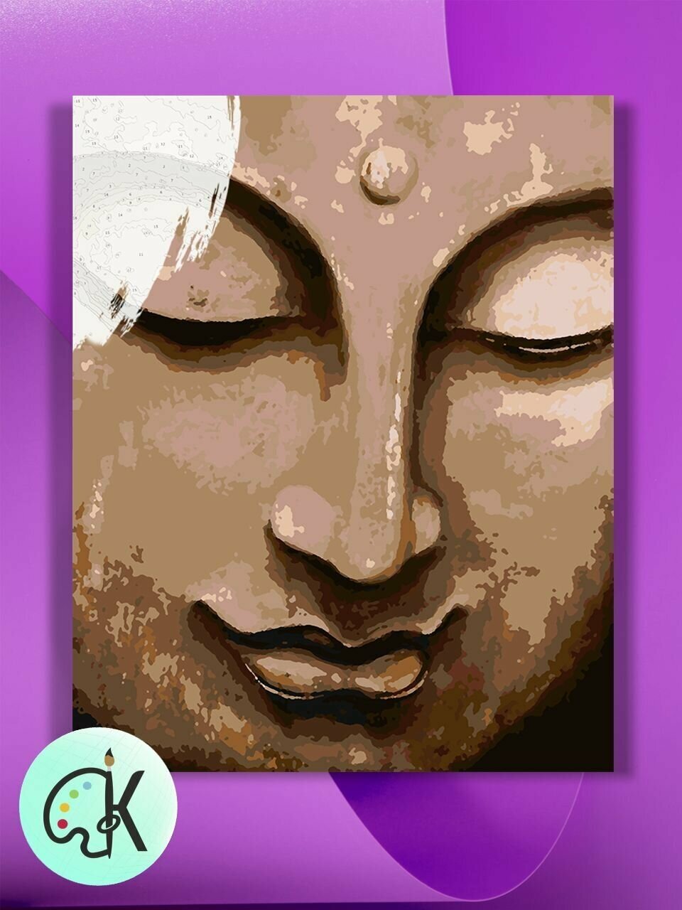 Картина по номерам на холсте Buddha, 40 х 50 см