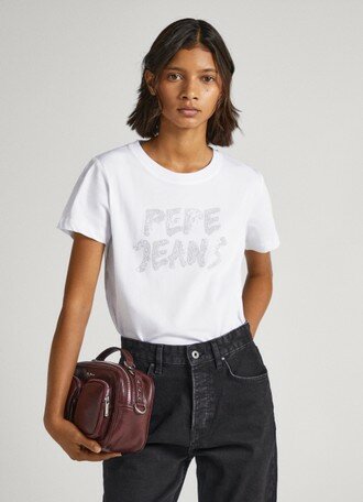 Футболка Pepe Jeans, размер L, белый