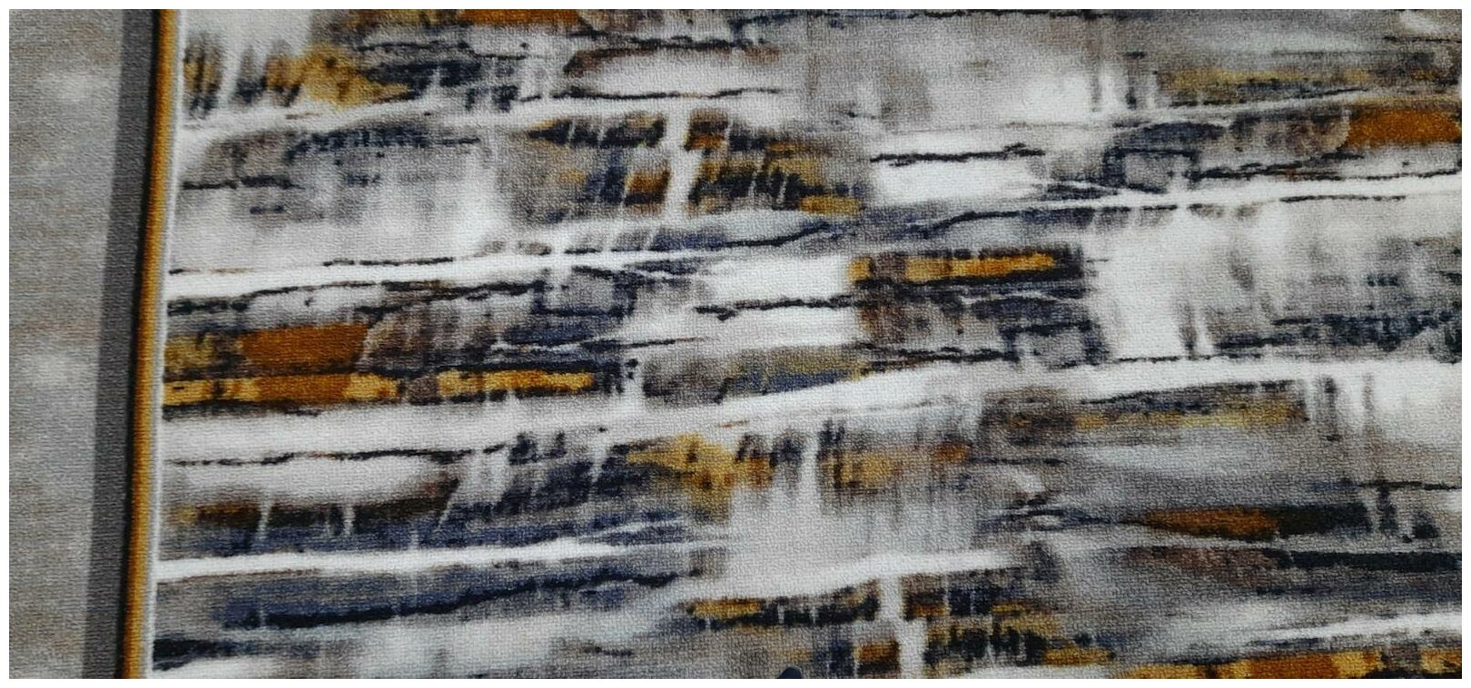 Ковровая дорожка на войлоке, Витебские ковры, с печатным рисунком, 2603/a2r/91, 0,6×2 м - фотография № 2