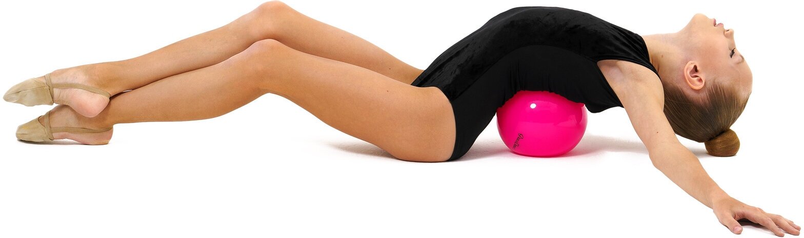 Мяч Grace Dance, для художественной гимнастики, диаметр 18,5 см, вес 400 гр, цвет розовый