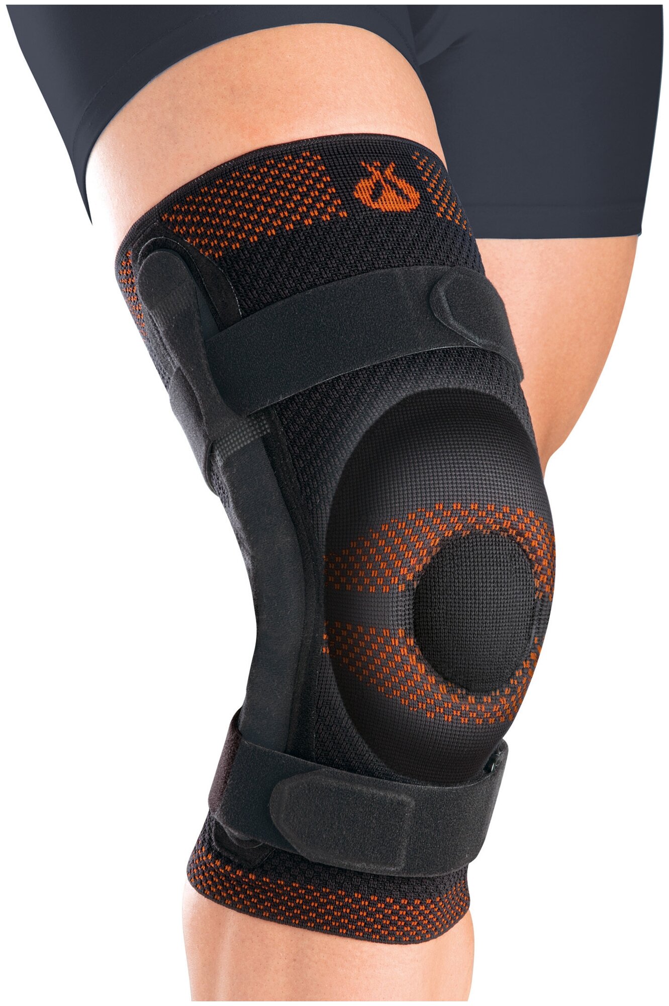Ортез коленный динамический с полицентрическими ребрами жесткости спортивный наколенник послеоперационный ортез ORLIMAN Испания 8106 9106