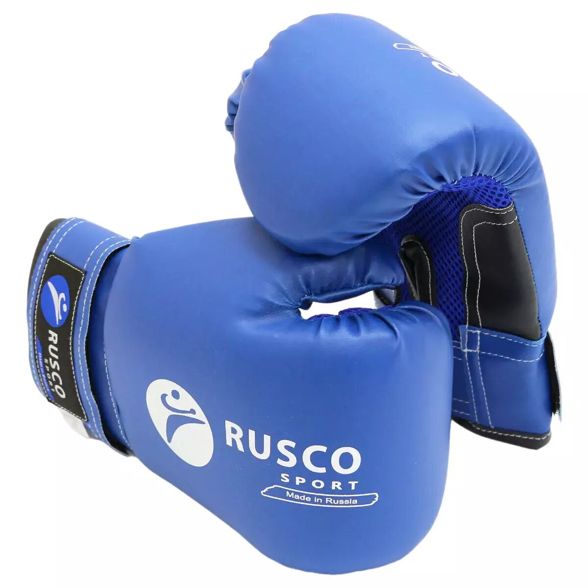 Перчатки боксерские RuscoSport синий 6 oz (унций)