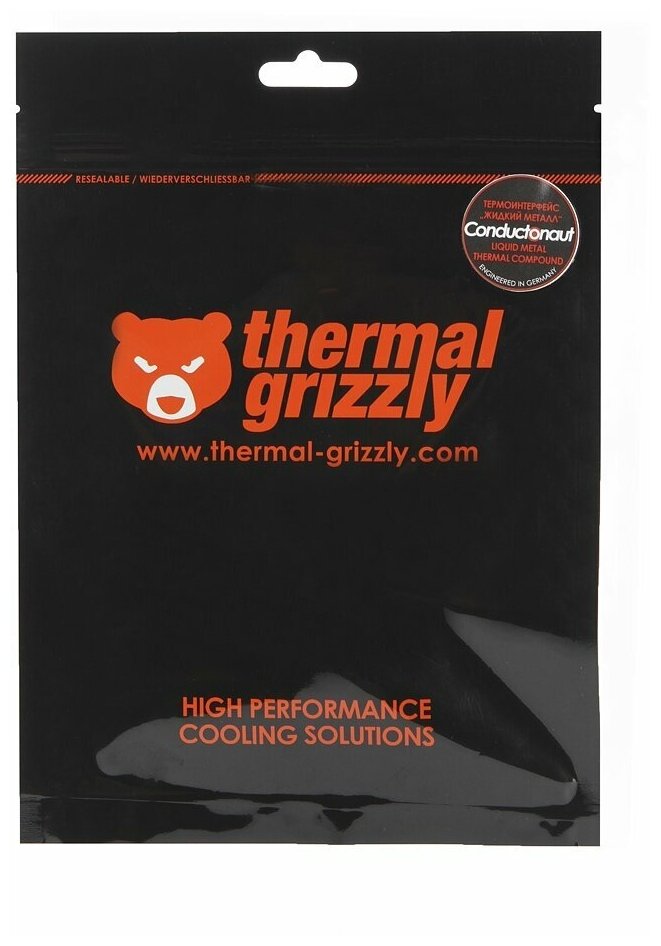 Жидкий металл Thermal Grizzly Conductonaut, шприц, 5 г - фото №12