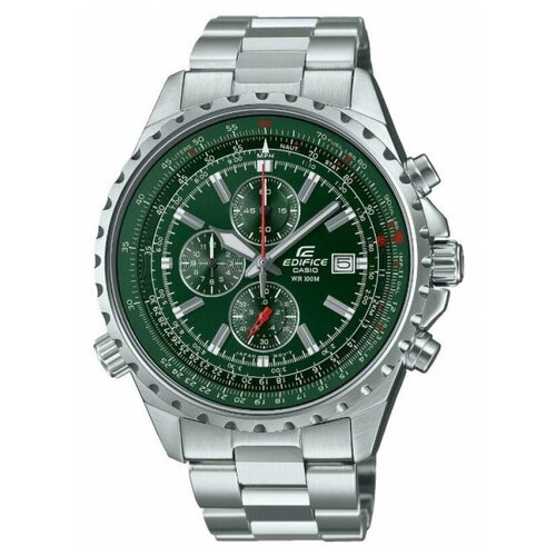 Наручные часы CASIO Edifice EF-527D-3A, зеленый, серебряный наручные часы casio edifice ef 527d 1avef черный серебряный