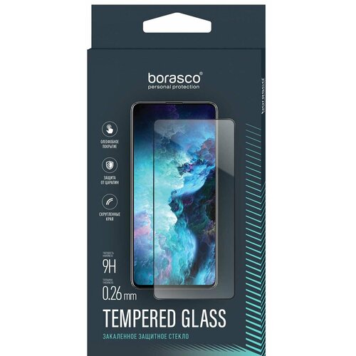 Защитное стекло BoraSCO Full Glue для Infinix HOT 11 black (Черный)