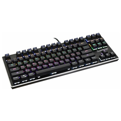 Игровая проводная клавиатура, механическая клавиатура с RGB подсветкой, SunWind