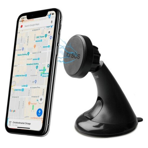 Держатель автомобильный магнитный SBS универс. с присоской, черный (TESUPPWINDWIDEK)