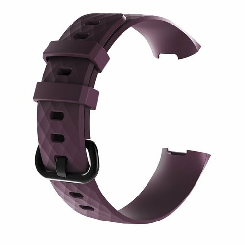 Силиконовый ремешок для Fitbit Charge 4 / 3 - фиолетовый ремешок силиконовый для fitbit charge 3 сменный браслет для часов fitbit charge 4 аксессуары для часов