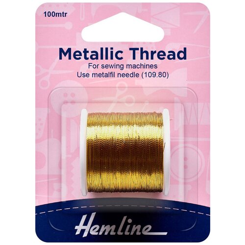 Нить металлизированная 100 м HEMLINE 1 катушка 242G 256₽